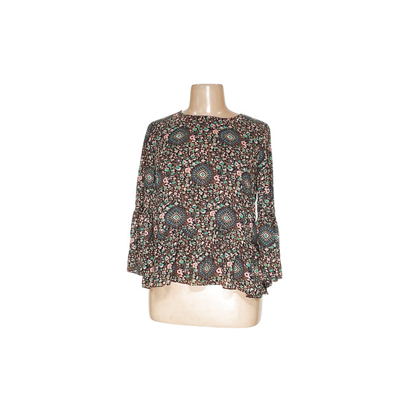 J. Crew Blue Polyester Blouse - Women's L - Picture 1 of 4